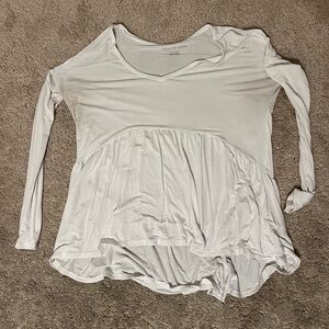 American Eagle Outfitters White Long Sleeve Top